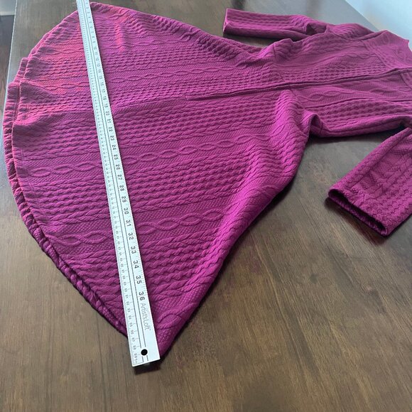 Modcloth Maroon Cable Knit Dress Size Small, 3/4 sleeve - Picture 10 of 13